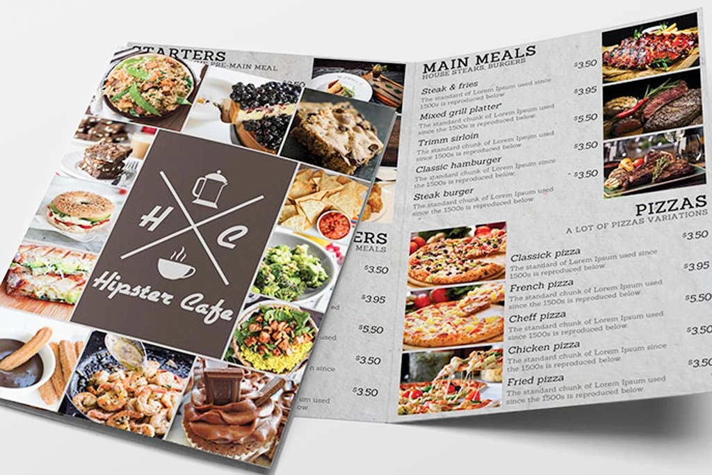 katlamalı menü baskı