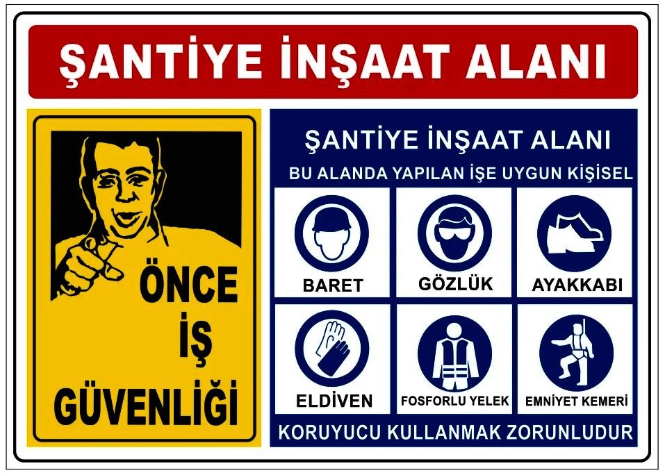 şantiye ikaz