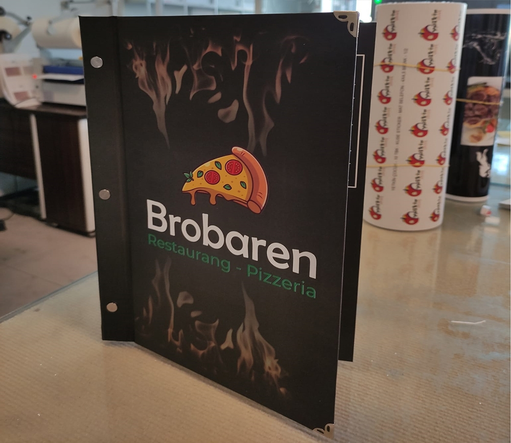 sert kapak menü baskı