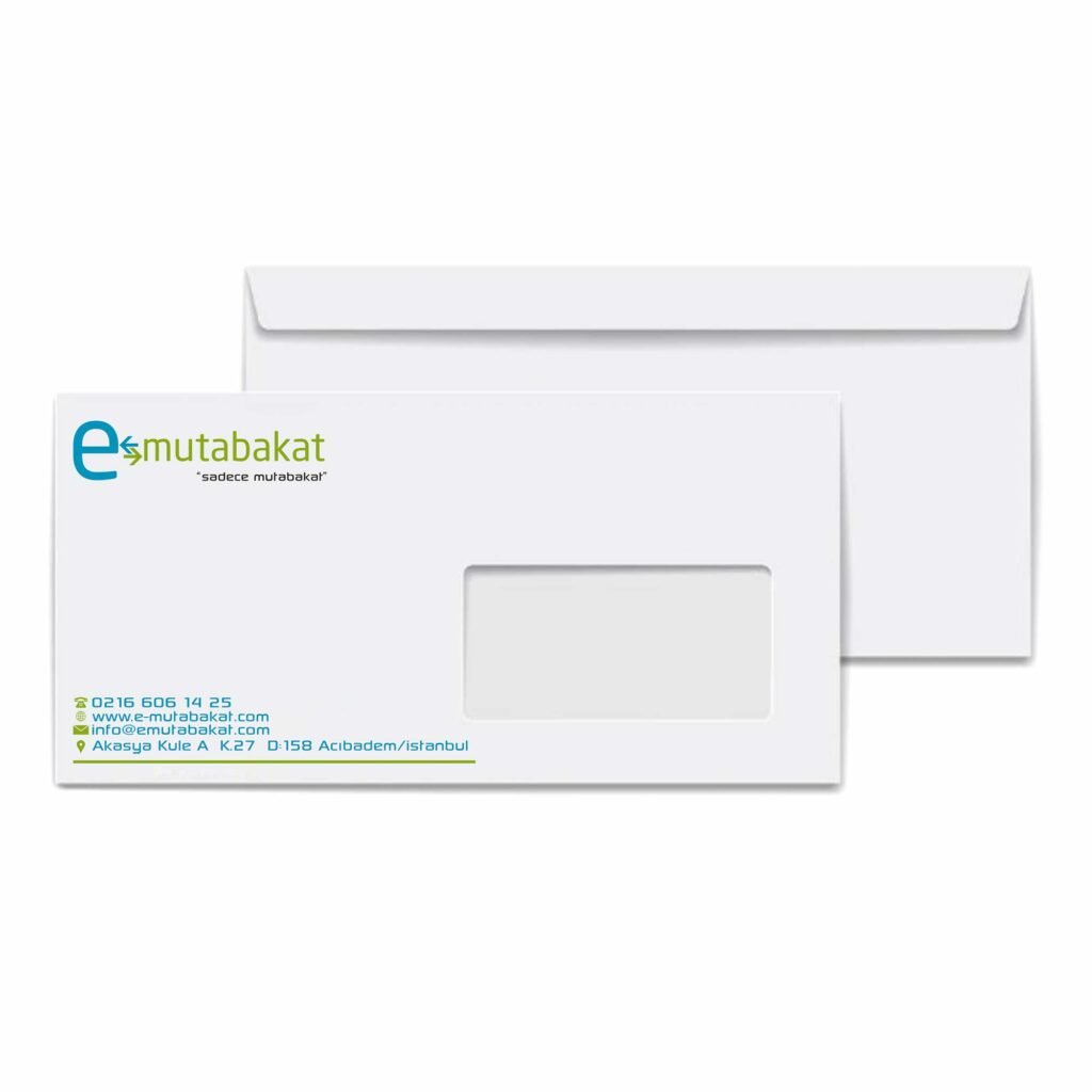 pencereli diplomat zarf baskı